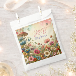 Bolsa De Papel Boda principal de cabaña personalizado