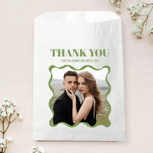 Bolsa De Papel Boda retro de cinta de curva de Coquette