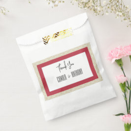 Bolsa De Papel Boda rojo