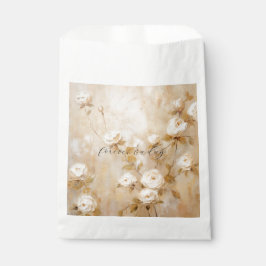 Bolsa De Papel Boda Romántico Cream White Roses
