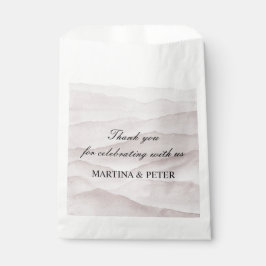 Bolsa De Papel Boda rosa polvoriento abstracto