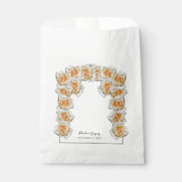 Bolsa De Papel Boda Rosas naranjas