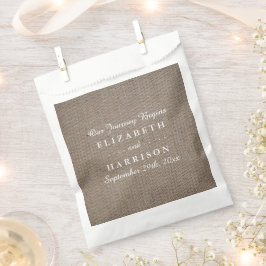 Bolsa De Papel Boda Rustic Burlap