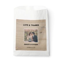 Boda Rústico de la madera de grano Amor