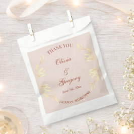 Bolsa De Papel Boda Rústico Floral Incansable