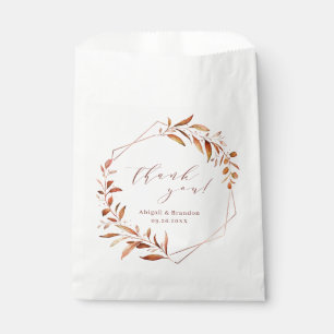 Bolsa De Papel Boda Rústico Geométrico de la Generación de Caídos