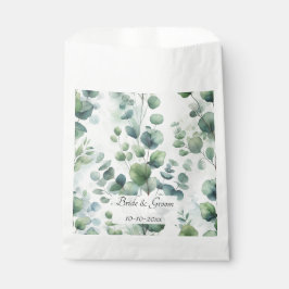 Bolsa De Papel Boda Sencilla de Encaje de Eucalipto