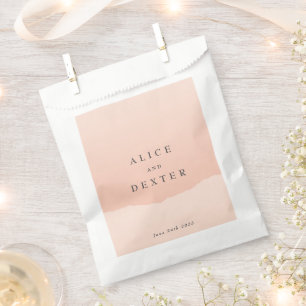 Bolsa De Papel Boda simple y minimalista colorido de Rubor