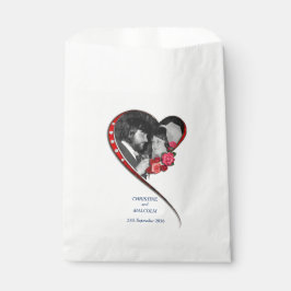 Bolsa De Papel Boda Swirling Heart
