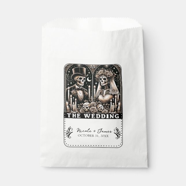 Bolsa De Papel BODA Tarot Skeletons Bride & Groom (Anverso)