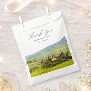 Bolsa De Papel Boda toscana a favor de Italia gracias foto
