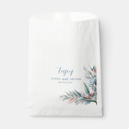 Bolsa De Papel Boda tropical de acuarela