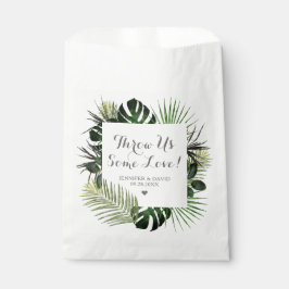 Bolsa De Papel Boda Tropical Petal Toss Bags Send Off