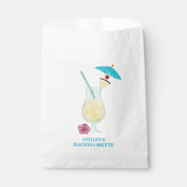 Bolsa De Papel Boda tropical Piña Colada Ducha de novias