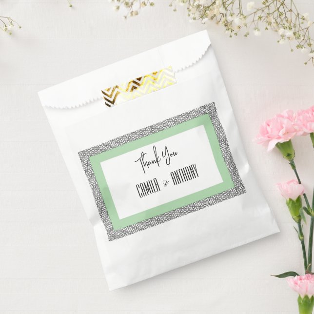Bolsa De Papel Boda turquesa (Sellado)