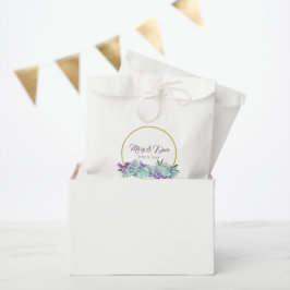 Bolsa De Papel Boda verde azulado Blue Bouquet Suite Fiesta de re