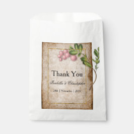 Bolsa De Papel Boda Vintage Pink Berries