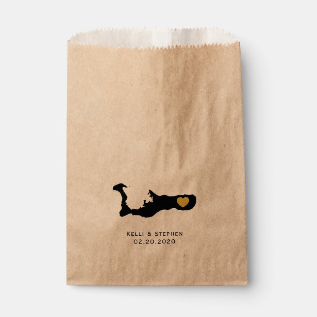 Bolsa De Papel Bodas de Gran Caimán Favor de Tratamiento Sacks, B (Anverso)