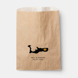 Bolsa De Papel Bodas de Gran Caimán Favor de Tratamiento Sacks, B