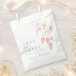 Bolsa De Papel Bodas de hierbas de hierba acuarela bodas otoño