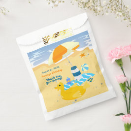 Bolsa De Papel Bodyboard divertida fiesta de cumpleaños de playa