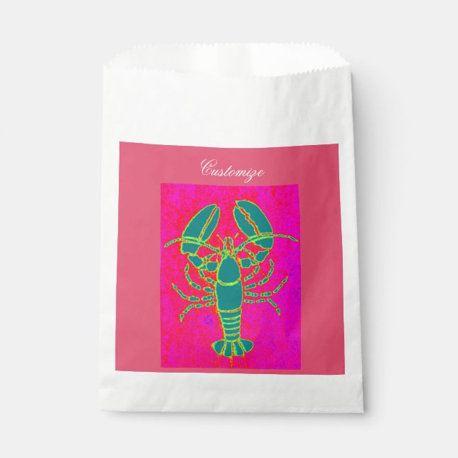 Bolsa De Papel bogavante de maíz verde rojo (Anverso)