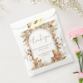 Bolsa De Papel Boho Arch Fall Woodland Animals Baby Shower