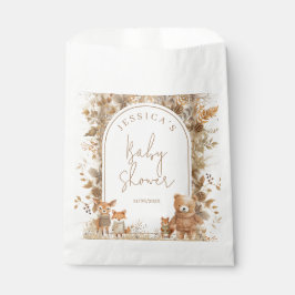 Bolsa De Papel Boho Arch Fall Woodland Animals Baby Shower