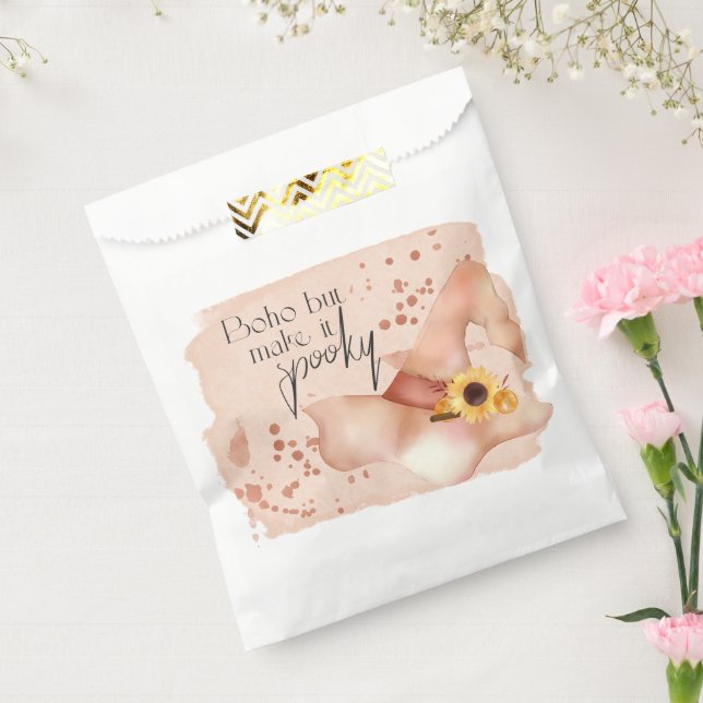 Bolsa De Papel Boho Autumn Quote (Sellado)