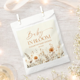 Bolsa De Papel Boho Baby En Bloom Wildflower Baby Shower