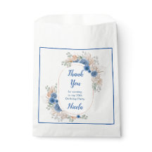 Boho Blue Pampas Grass Cumpleaños