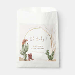 Bolsa De Papel Boho Cactus Arch Desert Cowboy Baby Shower