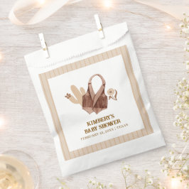 Bolsa De Papel Boho Cactus Cowgirl Neutral ruso Baby Shower