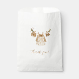 Bolsa De Papel Boho Clothesline Chica Baby Shower