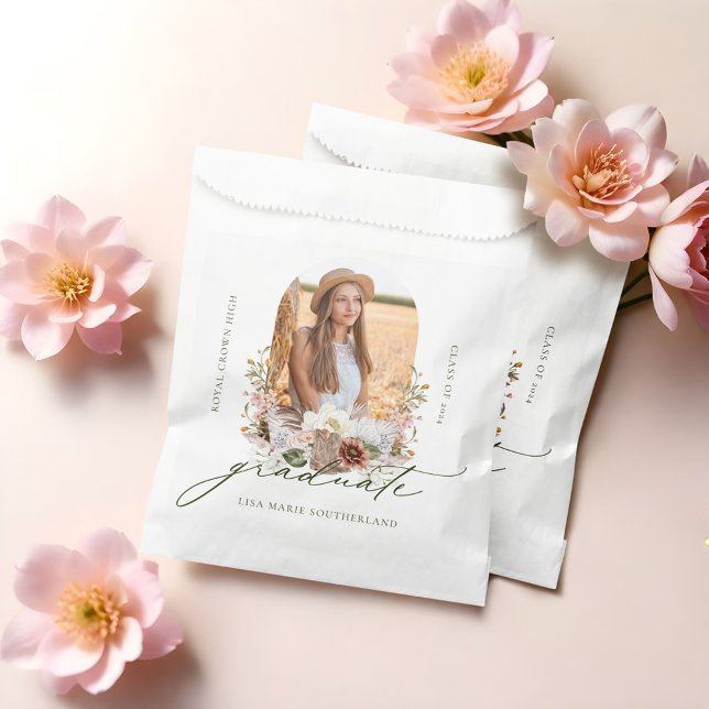 Bolsa De Papel Boho Cowgirl Country Western Graduation Party (Boho Cowgirl Country Western Graduation Party Favor Bag)