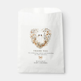 Bolsa De Papel Boho Fall Ghost Baby Shower Thank You