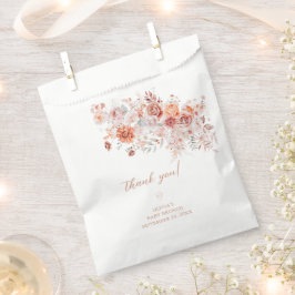 Bolsa De Papel Boho Floral Baby Brunch Gracias