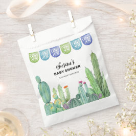 Bolsa De Papel Boho Greenery Taco Fiesta Cactus Baby Shower