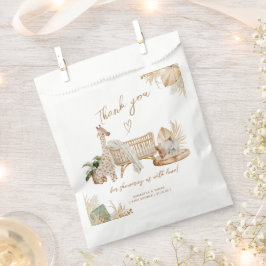 Bolsa De Papel Boho Modern Heart Gender Neutral Baby Shower