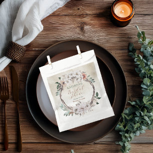 Bolsa De Papel Boho Muted Fall Floral Bridal Shower