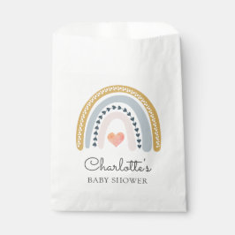 Bolsa De Papel Boho Rainbow Baby Shower