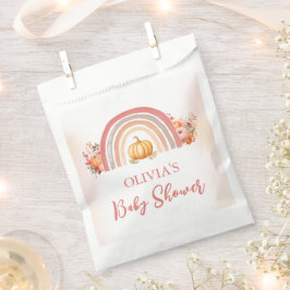 Bolsa De Papel Boho Rainbow Little Pumpkin Cae en Baby Shower