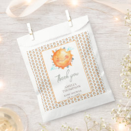 Bolsa De Papel Boho Rainbow Un Pequeño Rayo De Sunshine Baby Show