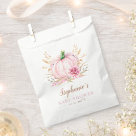 Bolsa De Papel Boho rustico otoñal Pumpkin bebé Ducha