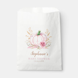 Bolsa De Papel Boho rustico otoñal Pumpkin bebé Ducha