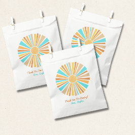 Bolsa De Papel Boho Sol, Aquí Viene El Hijo, Arcoíris Retro