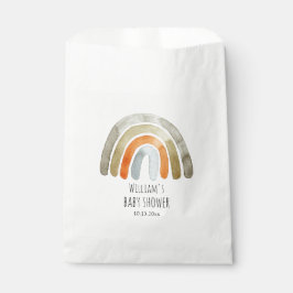 Bolsa De Papel Boho Watercolor Rainbow Baby Shower