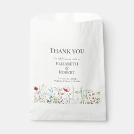 Bolsa De Papel Boho Watercolor Wildflower Meadow