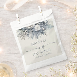 Bolsa De Papel Boho White Rose Flor Floral Boda Jardín