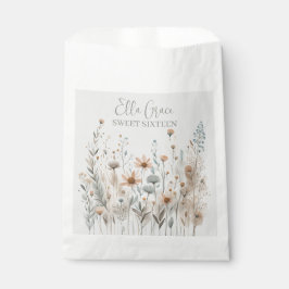 Bolsa De Papel Boho Wildflower